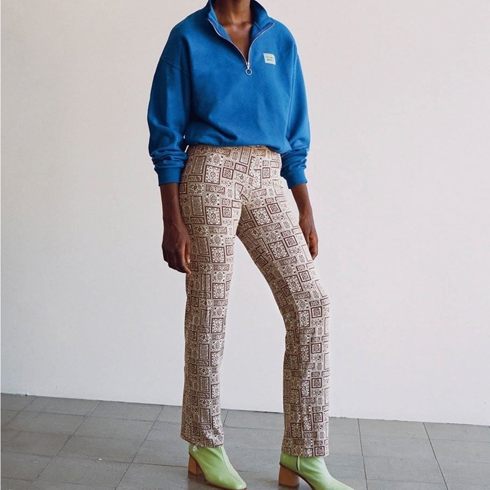 COPY - Paloma Wool Shakur block paisley pattern pants